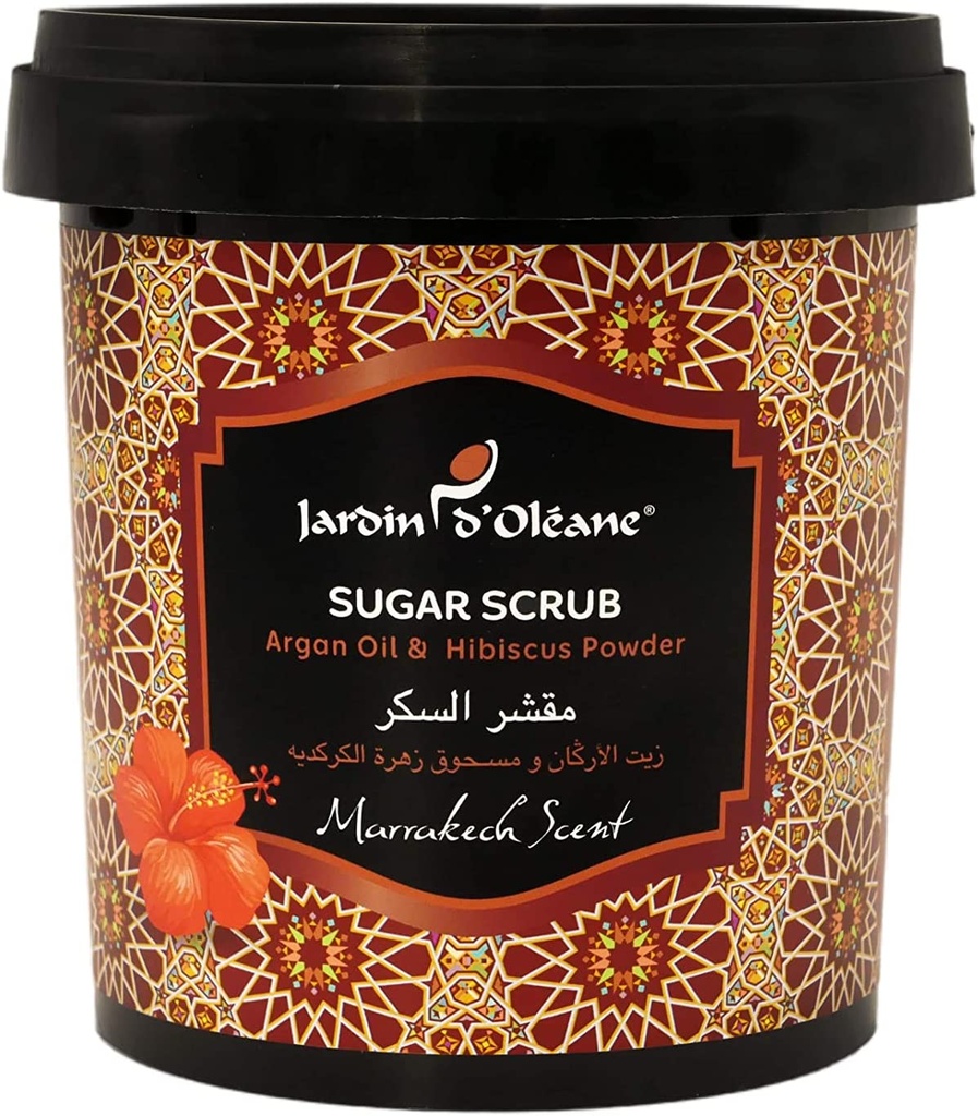 Jardin D Oleane Sugar Scrub Argan Oil & Hibiscus Powder 600g