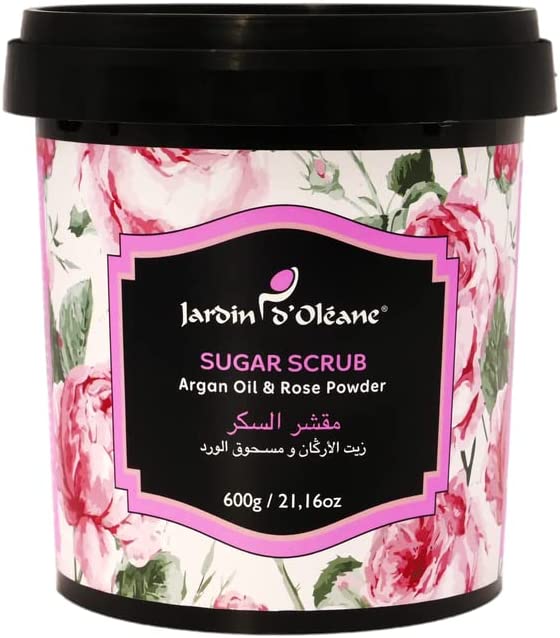 Jardin D Oleane Sugar Scrub Argan Oil & Rose Powder 600g