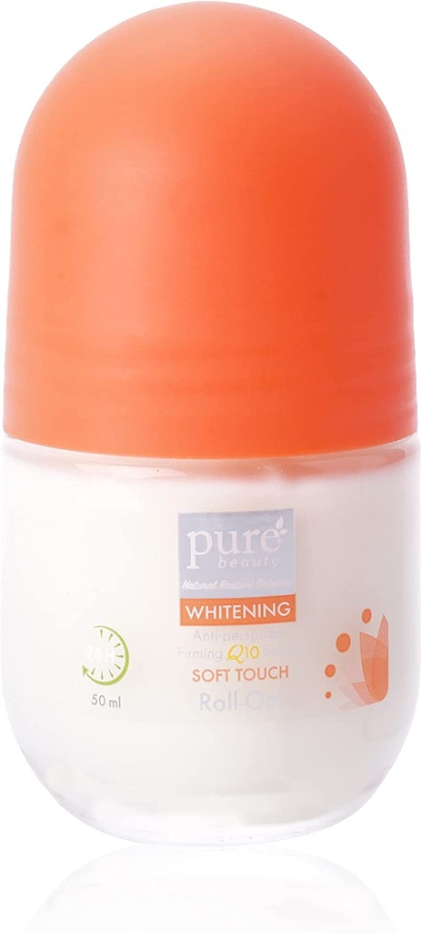 Purebeauty Soft Touch Roll-on Whitening Antiperspirant Q10 Serum