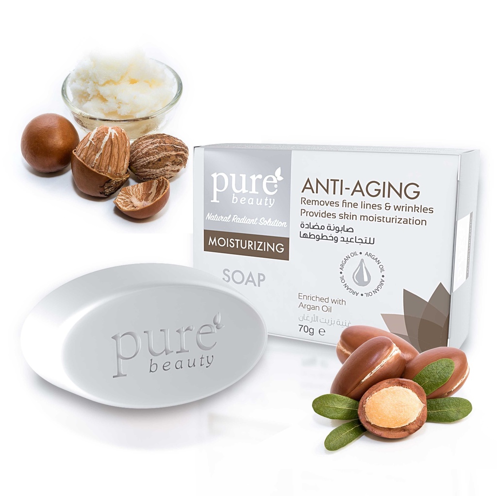 PureBeauty Anti Aging Moisturizing Glycerine Soap White