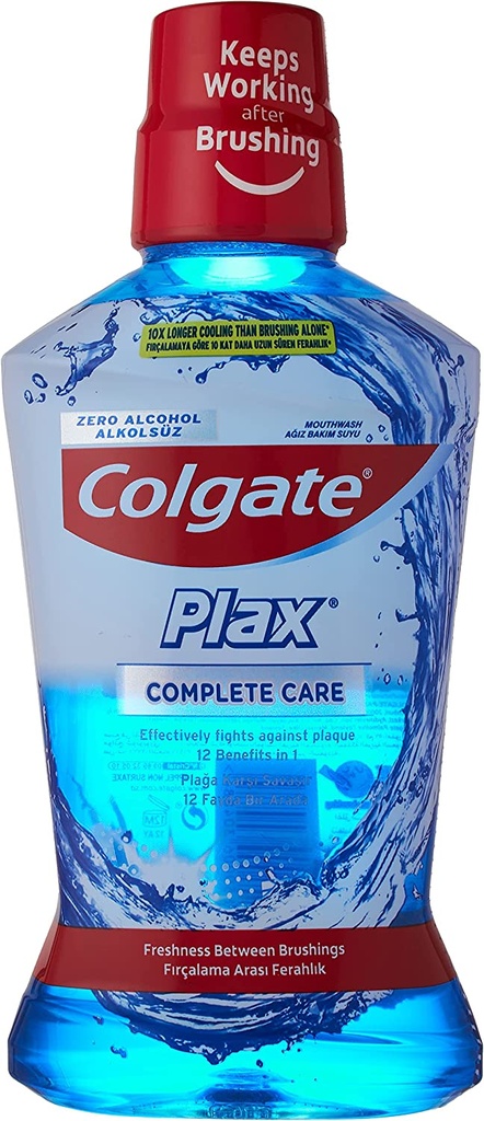 Colgate Plax Complete Care Alcohol Free Mouthwash 500 Ml