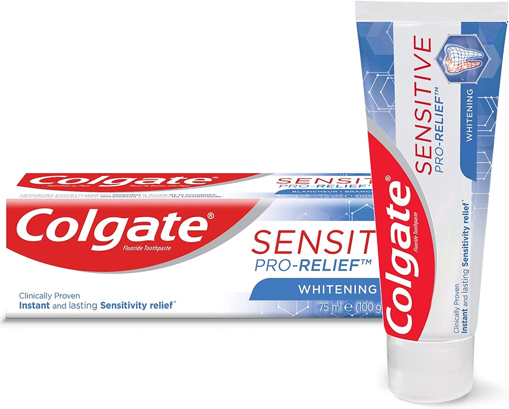 Colgate Sensitive Pro Relief Teeth Whitening Sensitivity Toothpaste 75ml