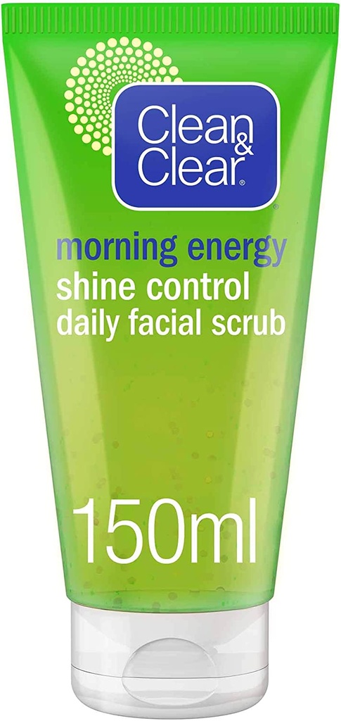 Clean & Clear Daily Face Scrub Morning Energy Shine Control 150ml