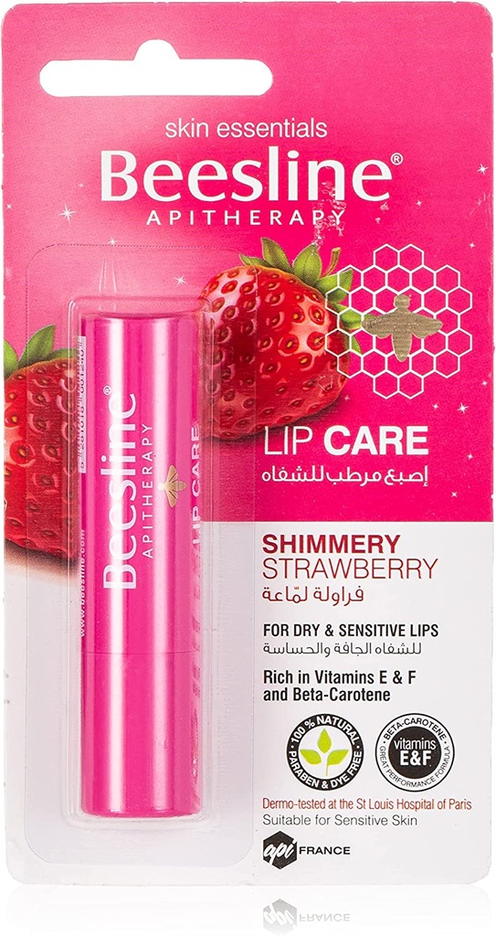 Beesline Lip Care Shimmery Strawberry 4.5 G