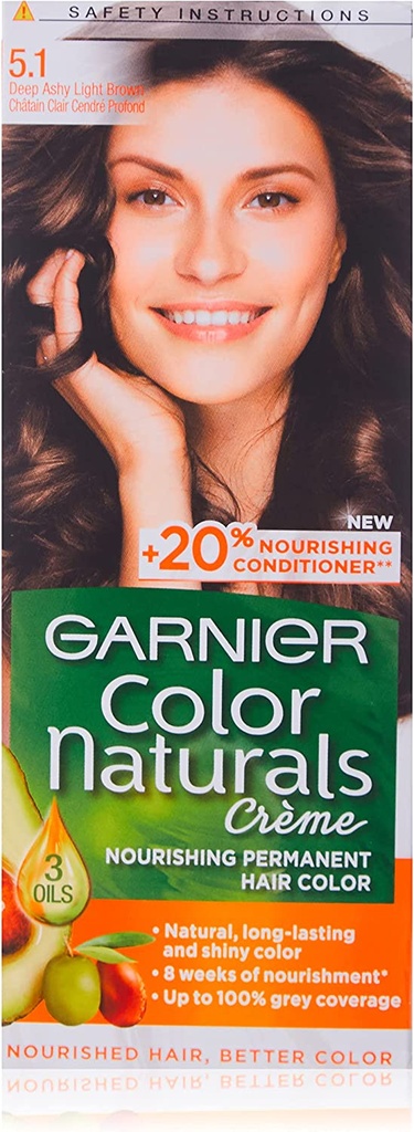 Garnier Color Natchers Hair Dye No. 5.1 Light Gray