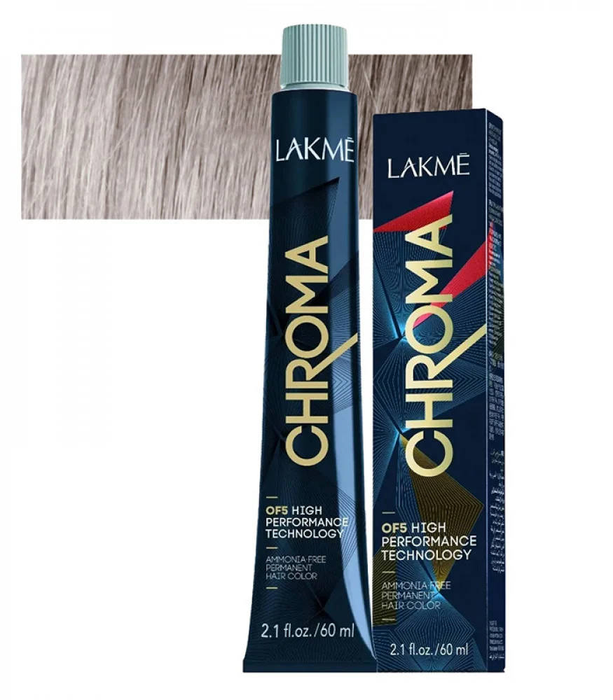 Lakme Chroma Amonia Free Permanent Hair Color 10/17 Blue Ash Blonde