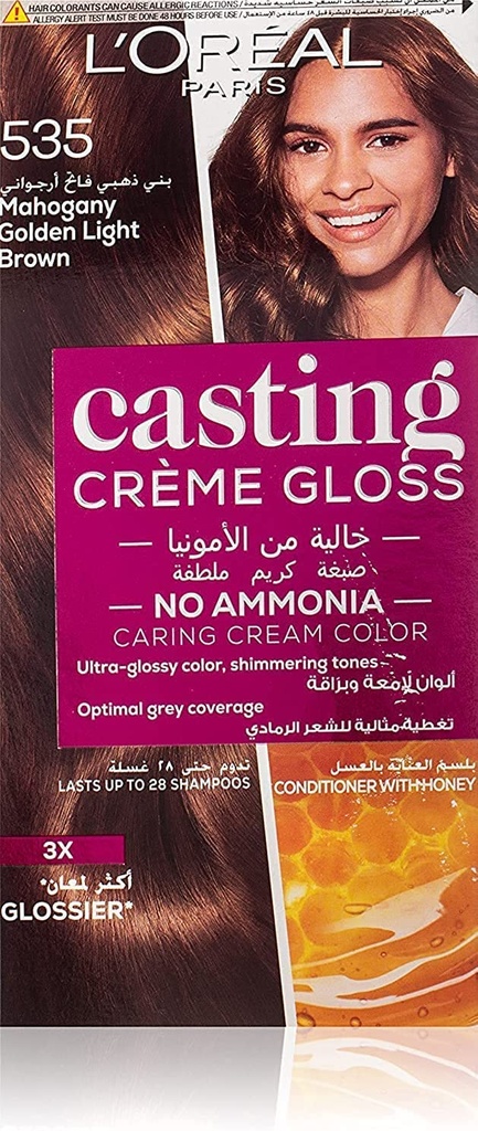 L'oreal Paris Casting Crème Gloss 535 Mahagony Golden Light Brown