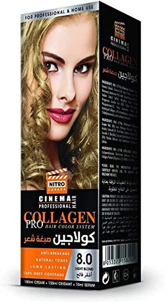 Nitro Canada Collagen Hair Color 8.0