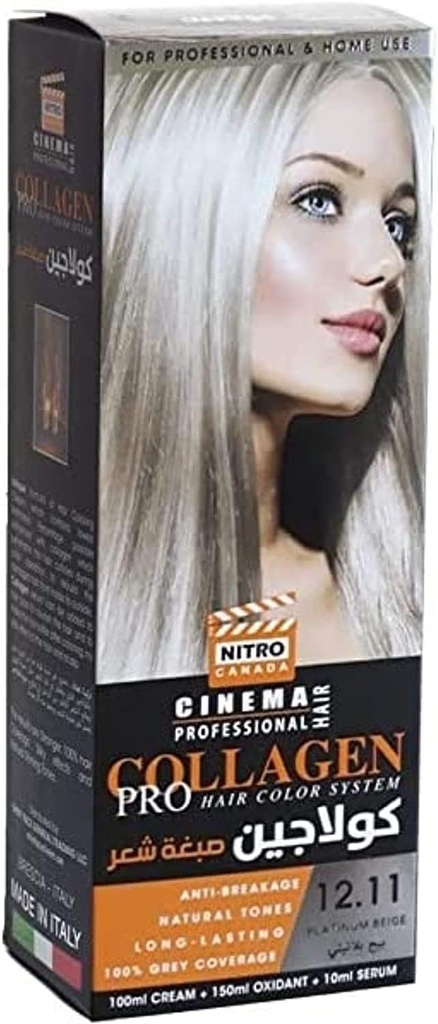Nitro Canada Collagen Pro Hair Color 12.11 Platinium Silver