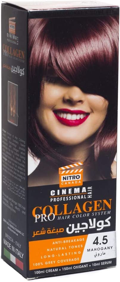 Nitro Canada Collagen Pro Hair Color 4.5 Mahogany