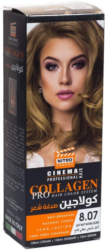 Nitro Canada Collagen Pro Hair Color 8.07 Light Matt Natural Blond
