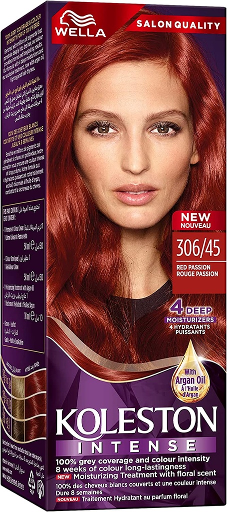 Wella Koleston Intense Hair Color 306/45 Red Passion