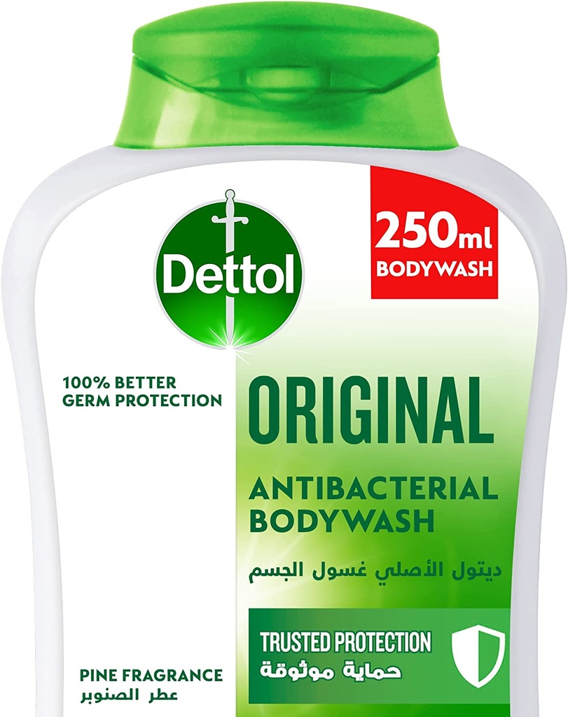 Dettol Sensitive Anti-bacterial Body Wash 500 Mlwith Puff