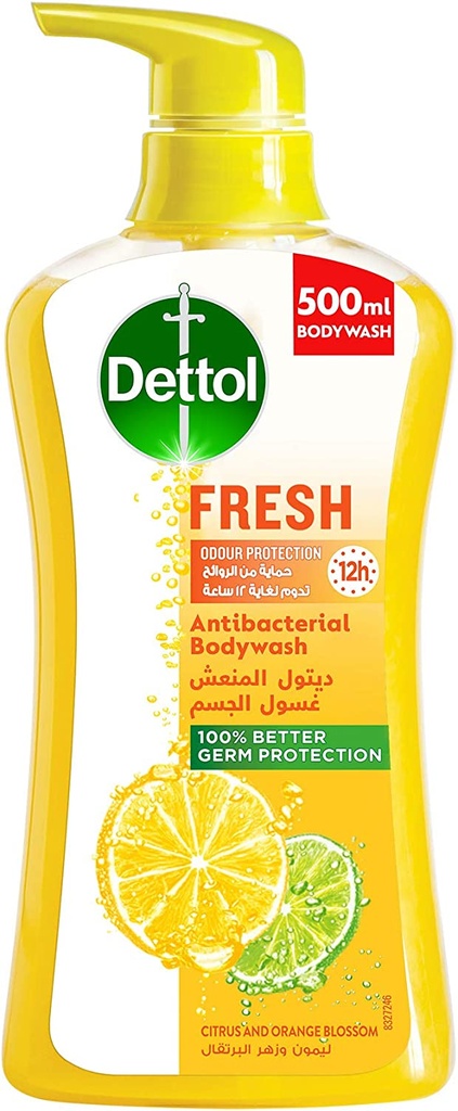 Dettol Fresh Shower Gel & Body Wash citrus & Orange Blossom Fragrance500ml