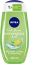 Nivea Shower Gel Body Wash Lemongrass & Oil Caring Oil Pearls Lemongrass Scent 250ml