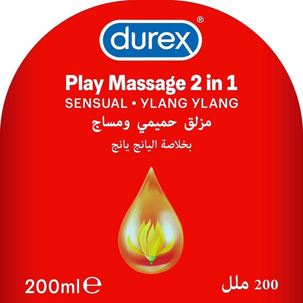 Durex Play Massage 2 In 1 Lubricant Sensual Ylang Ylang- 200ml