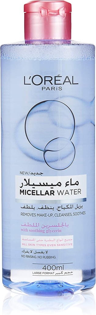 L'oreal Paris Micellar Cleansing Water Normal To Dry Skin Cleanser & Makeup Remover 400 Ml