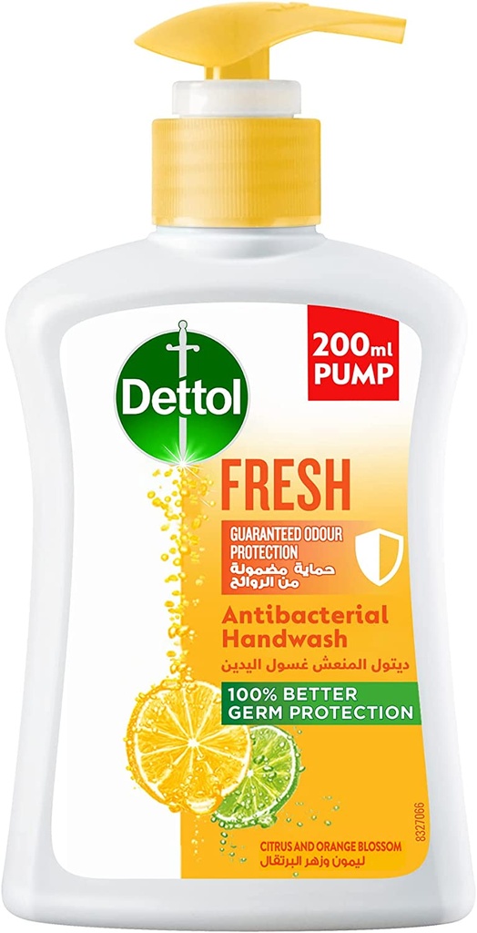 Dettol Fresh Anti-bacterial Liquid Hand Wash - Citrus & Orange Blossom200ml