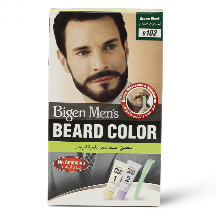 Bigen Men's No Ammonia Beard Color - Brown Black B102