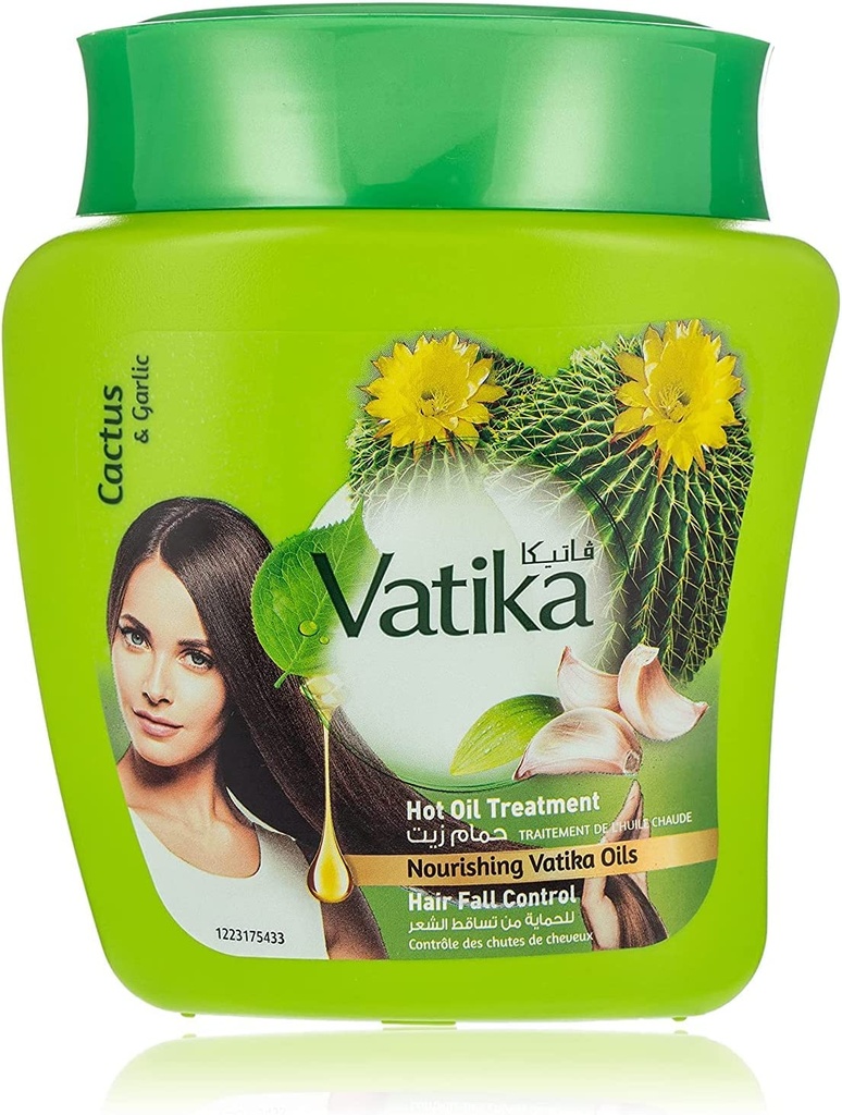 Dabur Vatika Hair Fall Control Garlic Cactus & Coconuts Hot Oil - 500 Gm