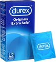 Durex Extra Safe Extra Lubed Condoms For Men - 12 Pieces