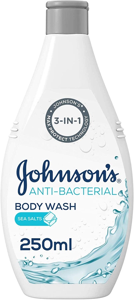 جونسون سائل استحمام مضاد للبكتيريا 250 مل ملح البحر