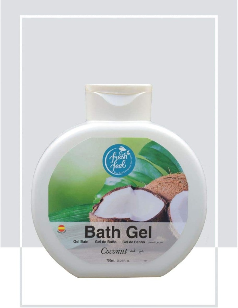 Fresh Feel Bath Gel Coconut 750 Ml - Pack Of 1