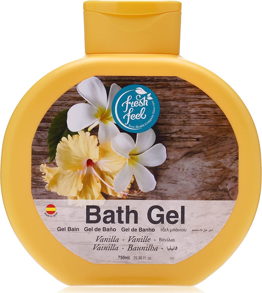 Fresh Feel Bath Gel Vanilla 750 Ml - Pack Of 1