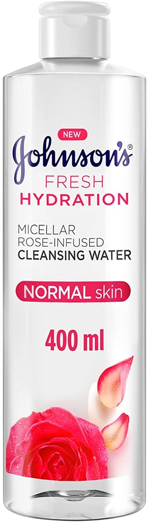 Johnson’s Micellar Water Fresh Hydration Rose-infused Cleansing Water 400ml