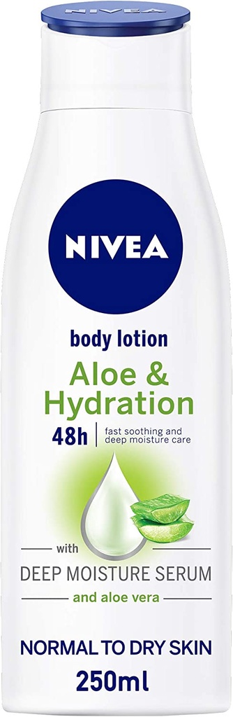 Nivea Body Lotion Hydration Aloe Vera Normal To Dry Skin 250ml