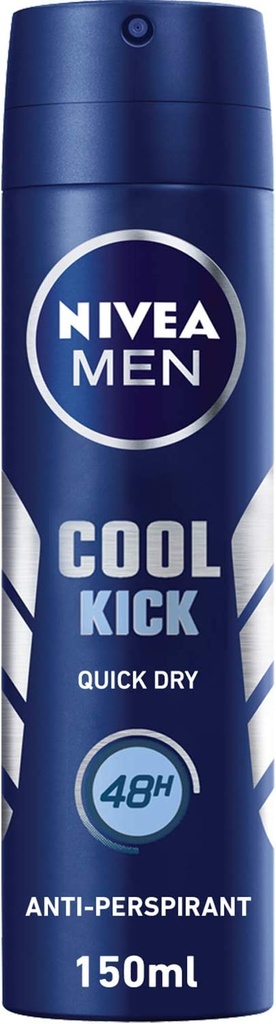 Nivea Men Deodorant Spray For Men Cool Kick Fresh Scent 150ml