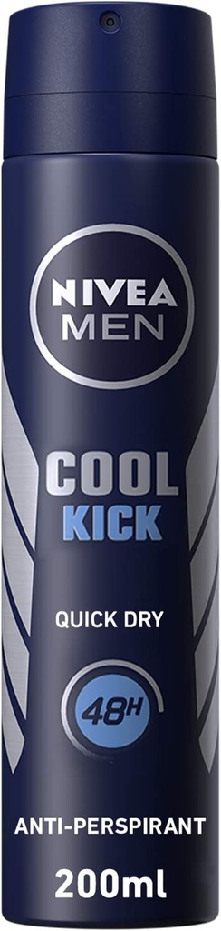 Nivea Men Deodorant Spray For Men Cool Kick Fresh Scent 200ml