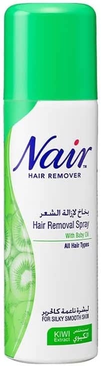 Nair Hair Removal Spray With Baby Oil - Kiwi Extract 200 Ml
