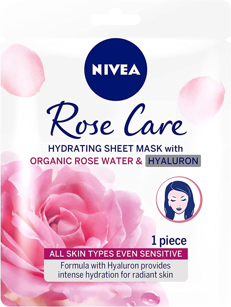 Nivea Face Rose Care Water Sheet Mask