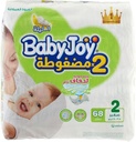 Babyjoy Compressed Diamond Pad Size 2 Small 3.5-7 Kg Jumbo Pack 68 Diapers