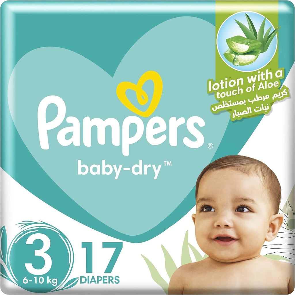 Pampers Baby-dry Size 3 Midi 6-10 Kg Carry Pack 17 Diapers