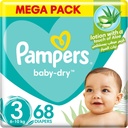 Pampers Baby-dry Size 3 Midi 6-10 Kg Mega Pack 68 Diapers