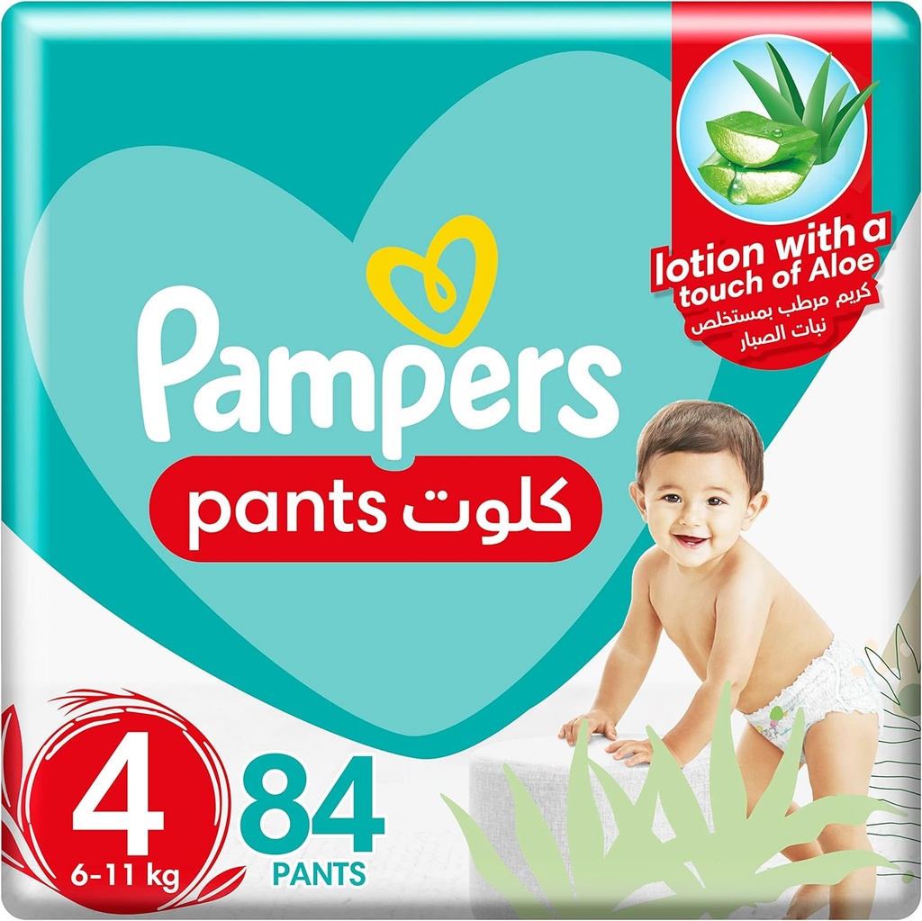 Pampers Pants Size 4 Maxi 9-14 Kg Jumbo Box 84 Diapers