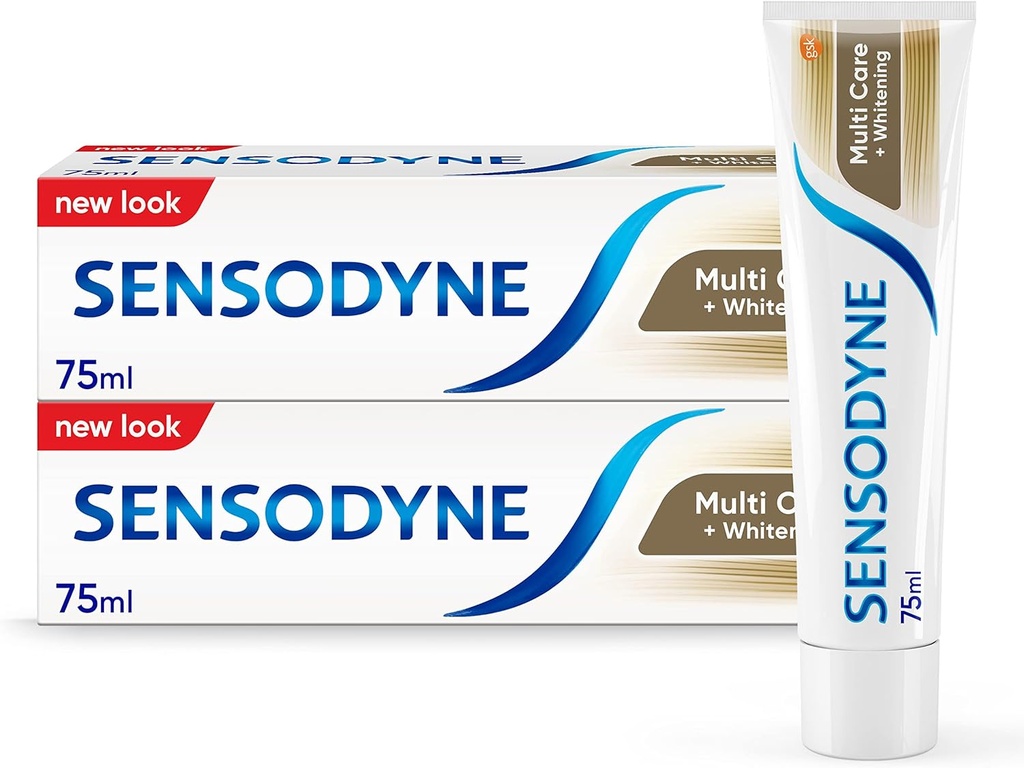 Sensodyne Multicare + Whitening Toothpaste Value Pack (2 X 75ml)