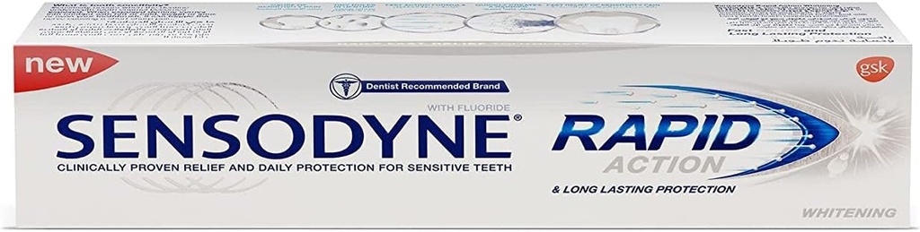 Sensodyne Toothpaste 75 Ml Fast With Whitening