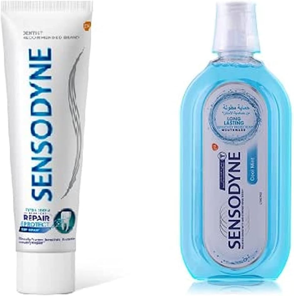 Sensodyne Toothpaste Advanced Repair & Protect 75ml + Free Sensodyne Mouthwash Cool Mint 500ml