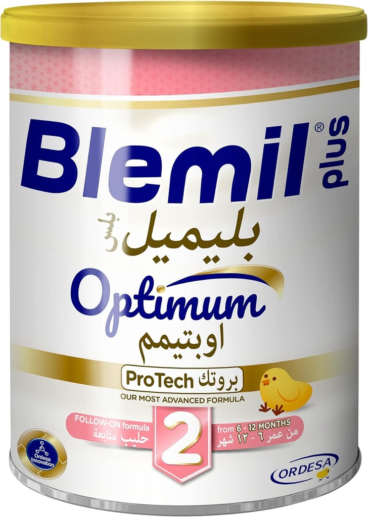 Blemil Plus 2 Optimum Protech Follow-on Formula Cow's Milk Powder For Infant From 6 To 12 Months 400 G White