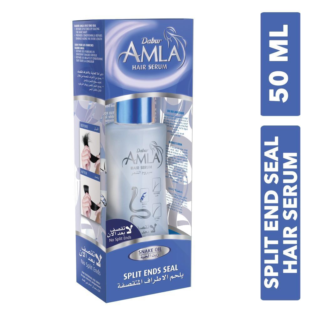 Dabur Amla Split Ends Seal Hair Serum With Snake Oil For All Hair Types 50ml
