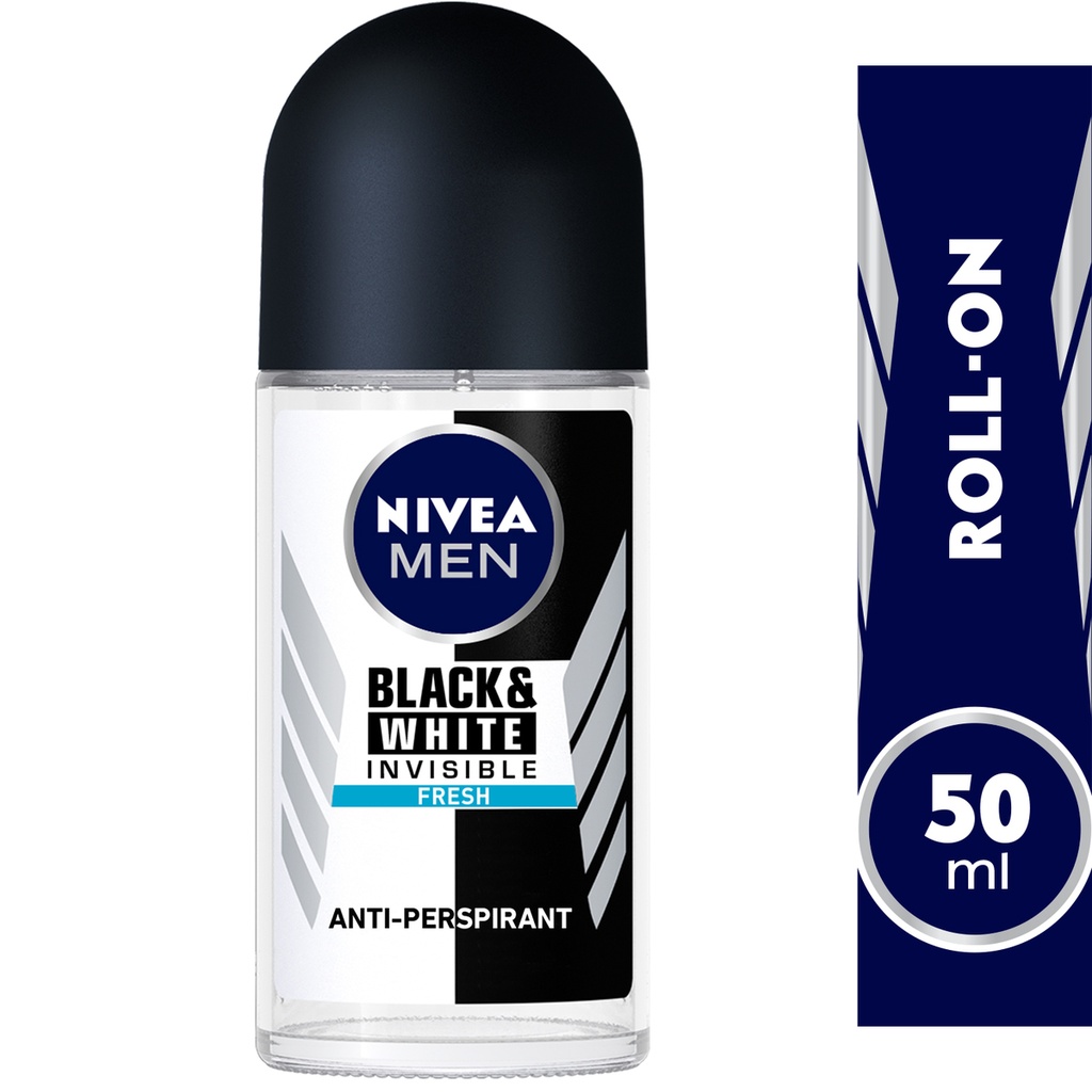 Nivea Men Antiperspirant Roll-on For Men Black & White Invisible Protection Fresh 50ml