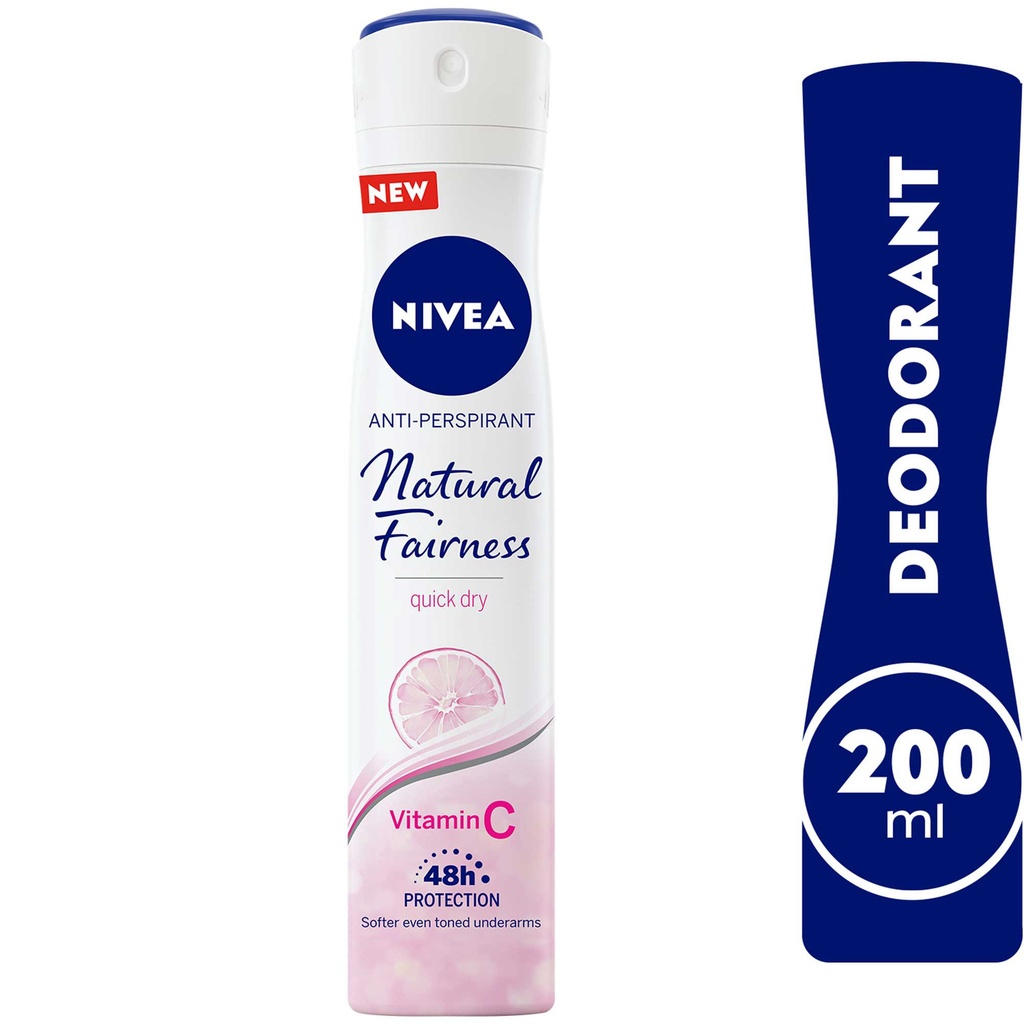 Nivea Antiperspirant Spray For Women Natural Fairness 200ml