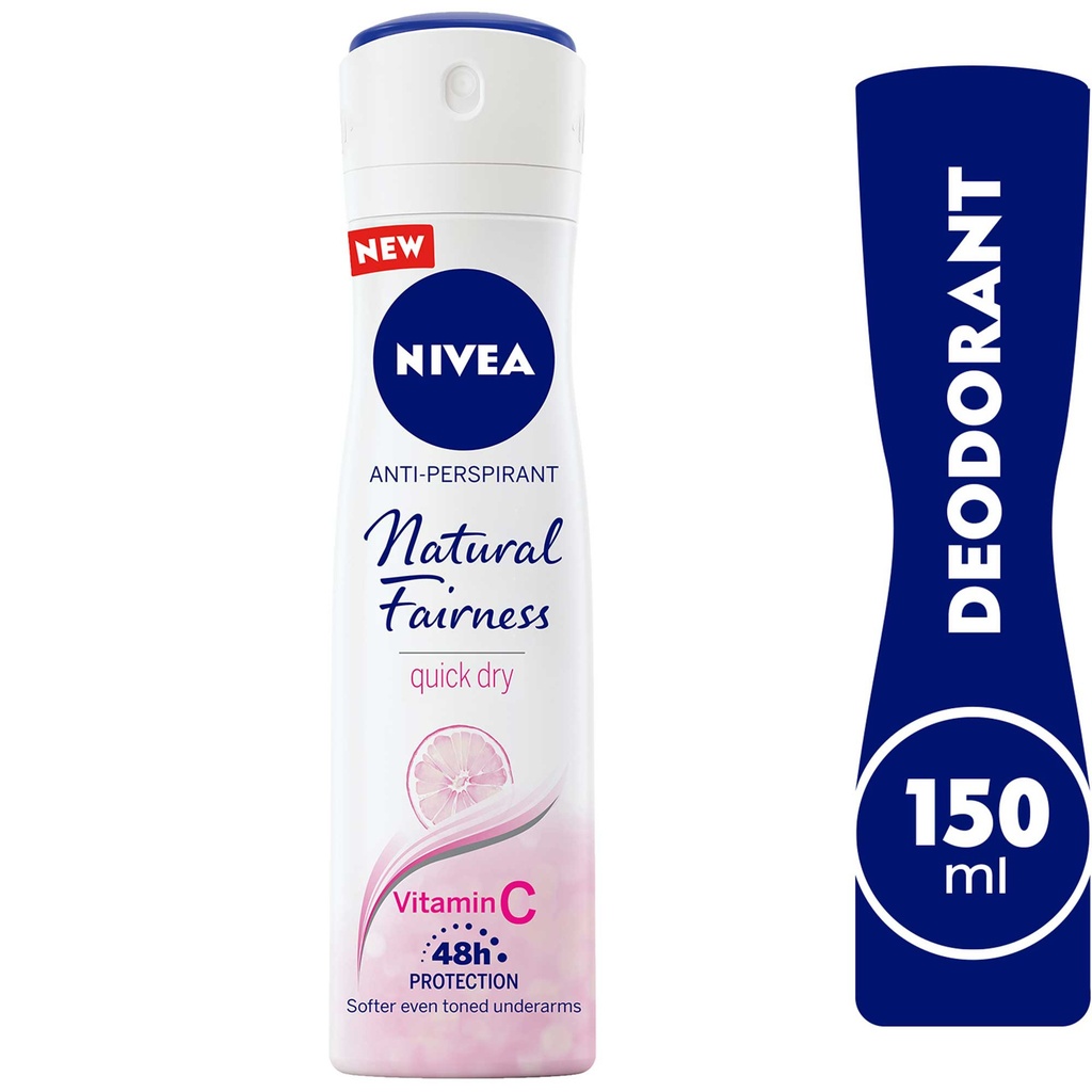 Nivea Antiperspirant Spray For Women Natural Fairness 150ml