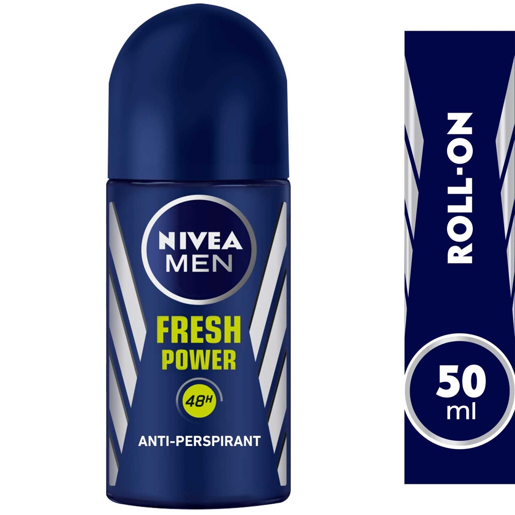 Nivea Men Antiperspirant Roll-on For Men Fresh Power Fresh Scent 50ml