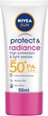 Nivea Sun Face Cream Uva & Uvb Protection Protect & White Spf 50 Tube 50ml