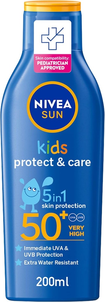Nivea Sun Kids Lotion Uva & Uvb Protection Protect & Play Moisturizing Spf 50+ 200ml
