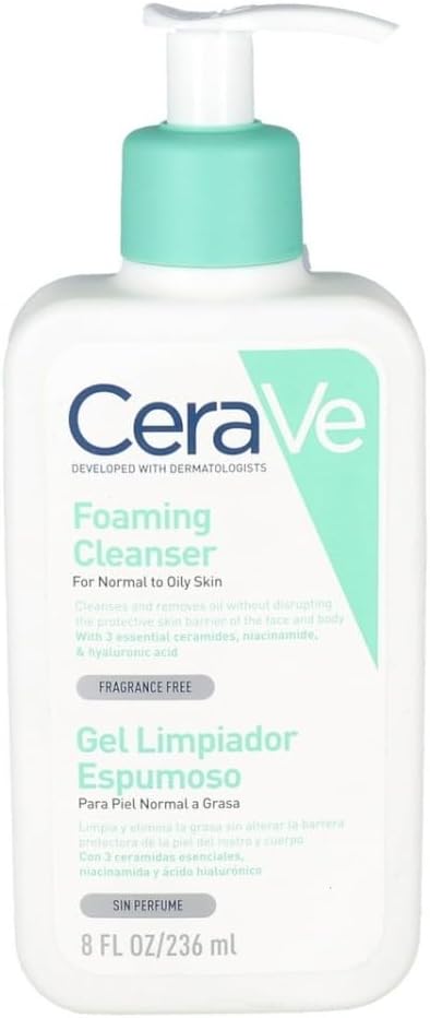 Cerave Sa Cleanser | Salicylic Acid Cleanser With Hyaluronic Acid Niacinamide & Ceramides| Bha Exfoliant For Face | Fragrance Free Non-comedogenic | 16 Ounce